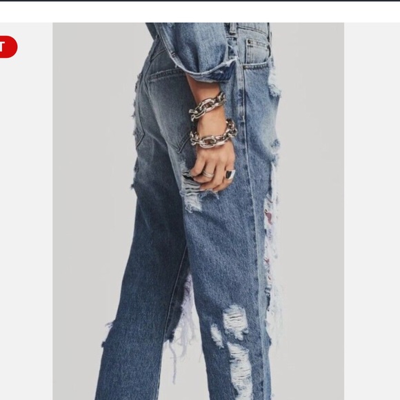 SER.O.YA. OMAR DROP BOYFRIEND JEAN. Size: 30. - Picture 7 of 11